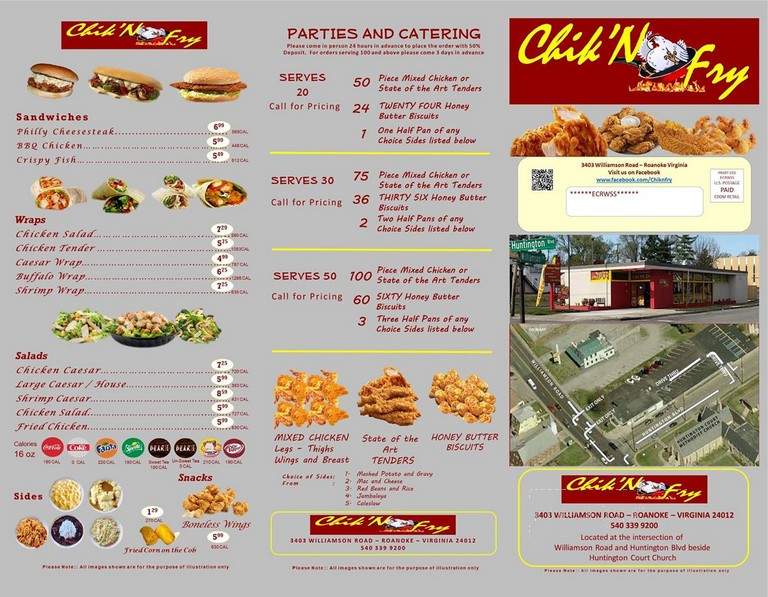Chik'NFry - Roanoke, VA menu_pic