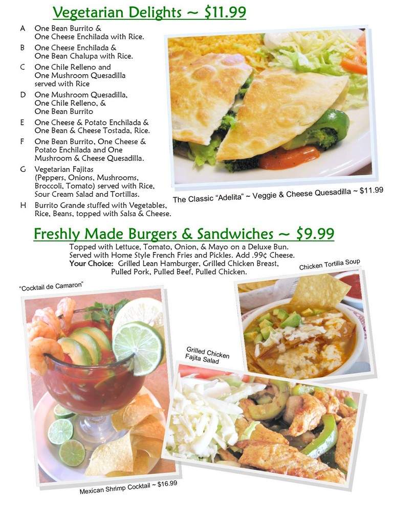 La Fiesta Mexican Grill - Oviedo, FL menu_pic