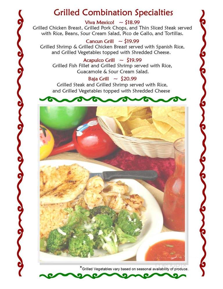 La Fiesta Mexican Grill - Oviedo, FL menu_pic
