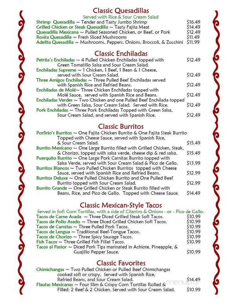La Fiesta Mexican Grill - Oviedo, FL menu_pic