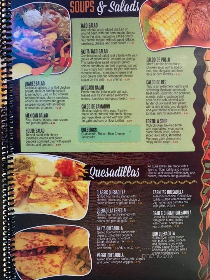 Casa Juarez - Maryland Heights, MO menu_pic
