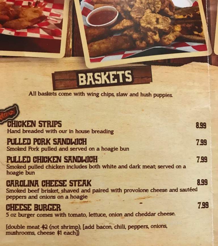 Big Country Tavern - Chesterfield, SC menu_pic