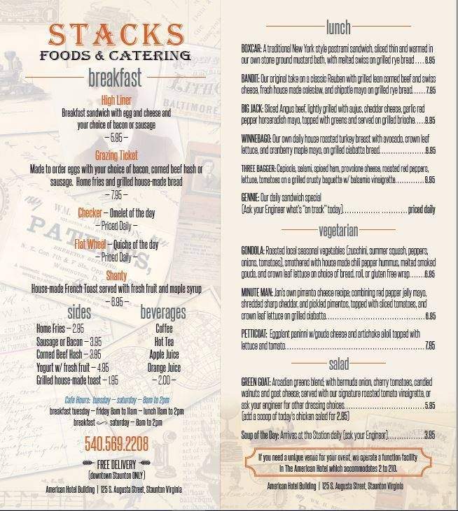 Stacks Foods & Catering - Staunton, VA