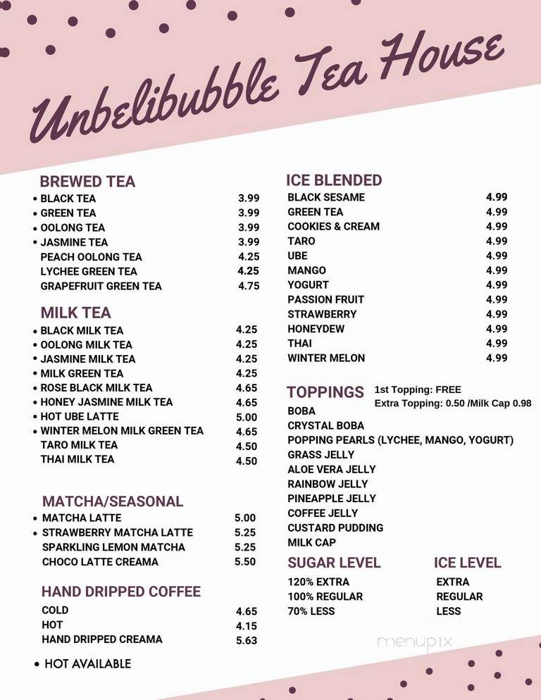 Unbelibubble Tea House - Duluth, GA