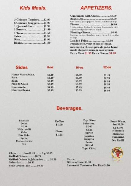 El Jalapeno Mexican Restaurant & Taqueria - Allen Park, MI menu_pic