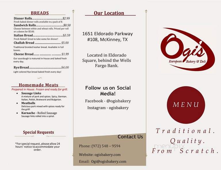 Ogi's European Bakery & Deli - McKinney, TX