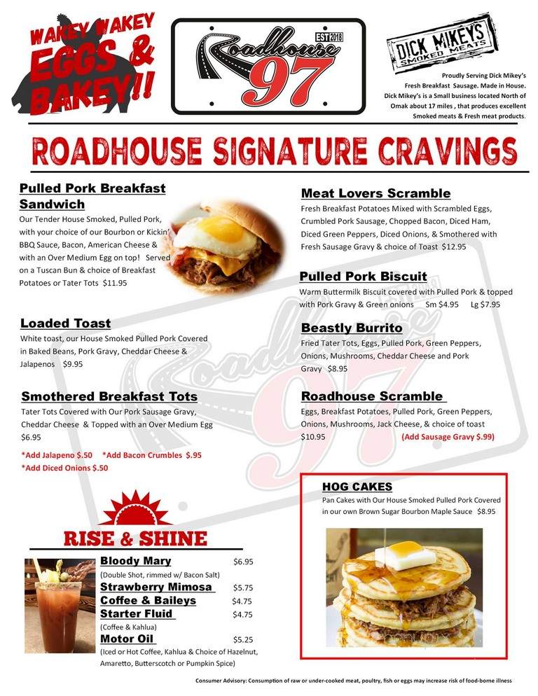 Roadhouse 97 - North Omak, WA menu_pic