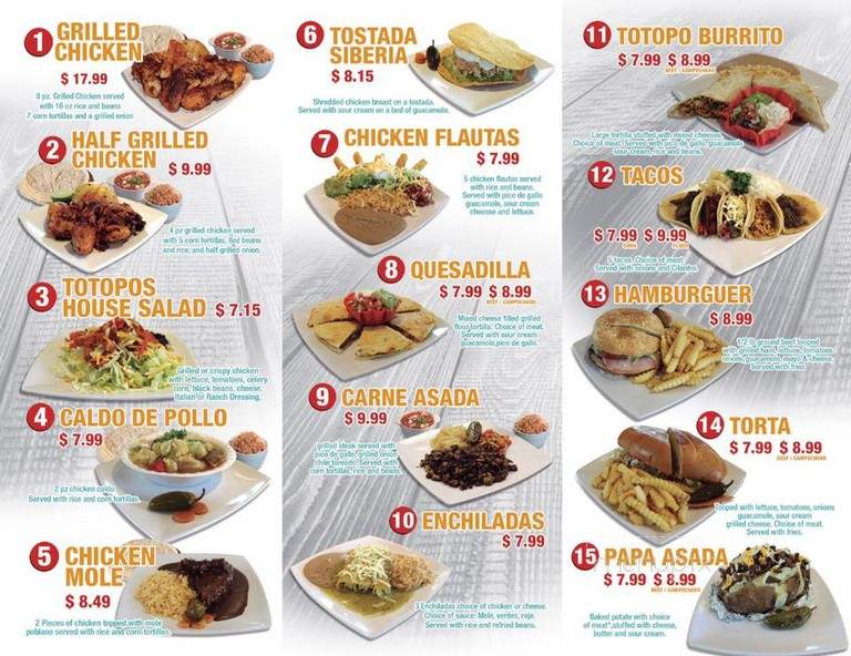 Totopos Mexican Grill - Austin, TX menu_pic