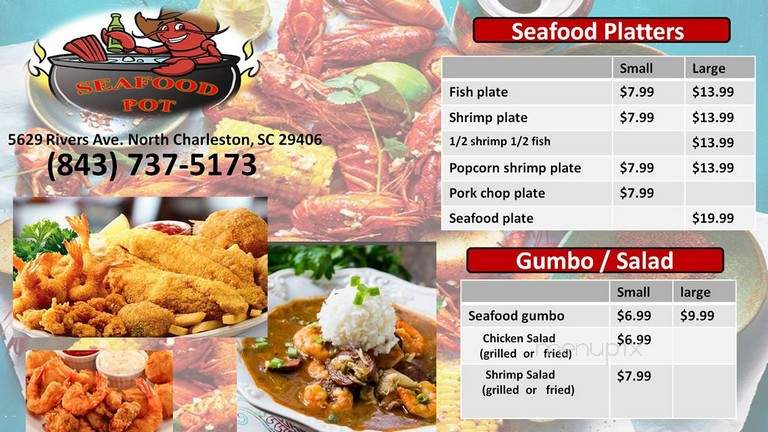 The Seafood Pot - North Charleston, SC menu_pic