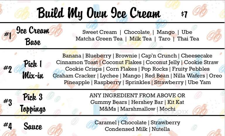 Ice NY Ice Cream Rolls - Grand Prairie, TX menu_pic
