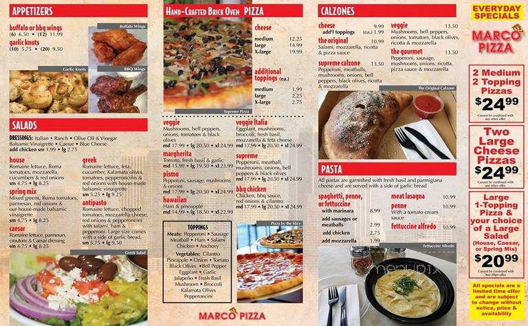 Marco Pizza - Los Angeles, CA menu_pic