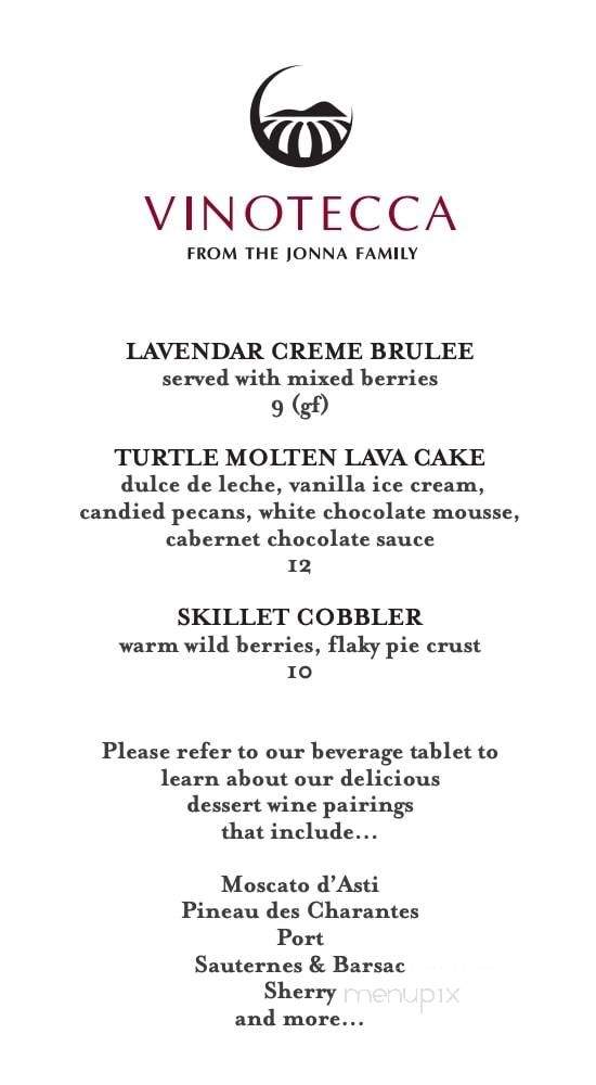 Vinotecca - Birmingham, MI menu_pic