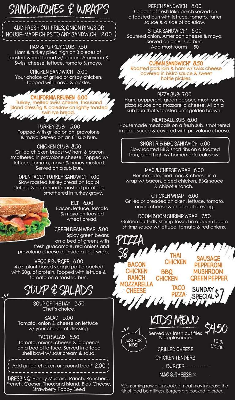 Factory Bar And Grill - Muskegon, MI menu_pic
