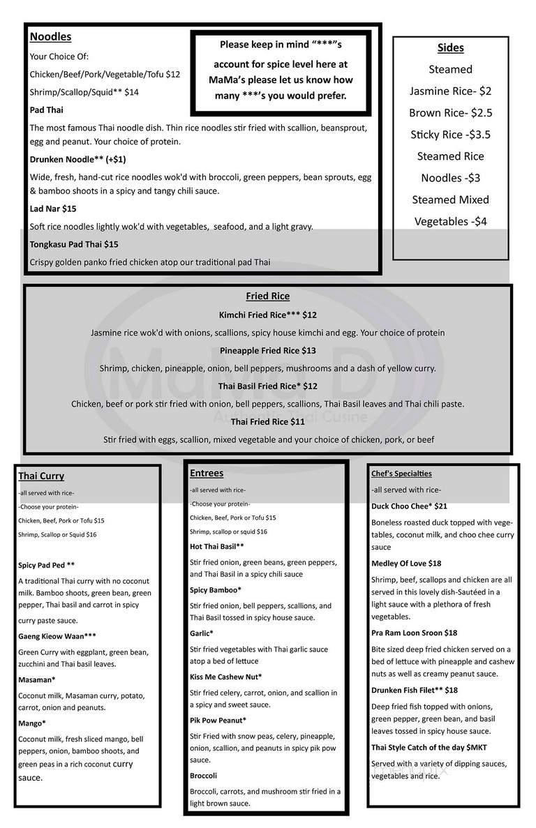 Mama D - Bangor, ME menu_pic