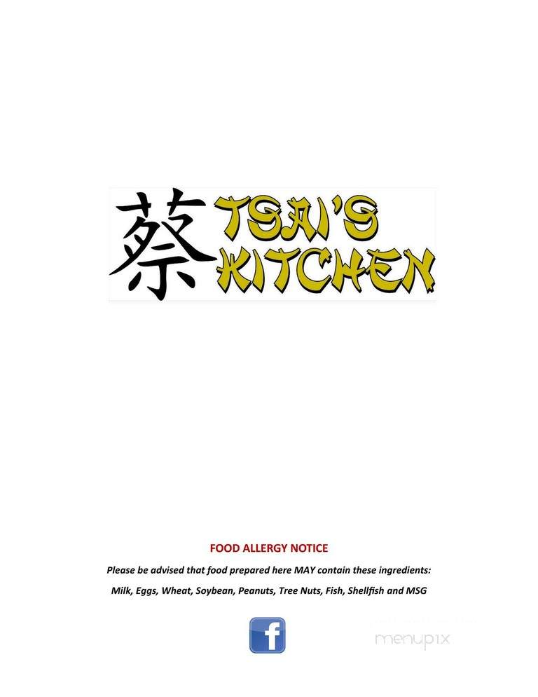 Tsai's Kitchen - Middleton, ID menu_pic