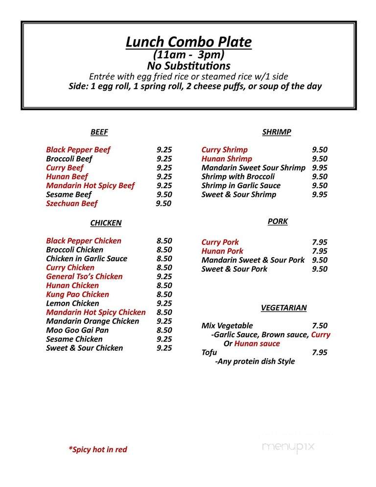 Tsai's Kitchen - Middleton, ID menu_pic