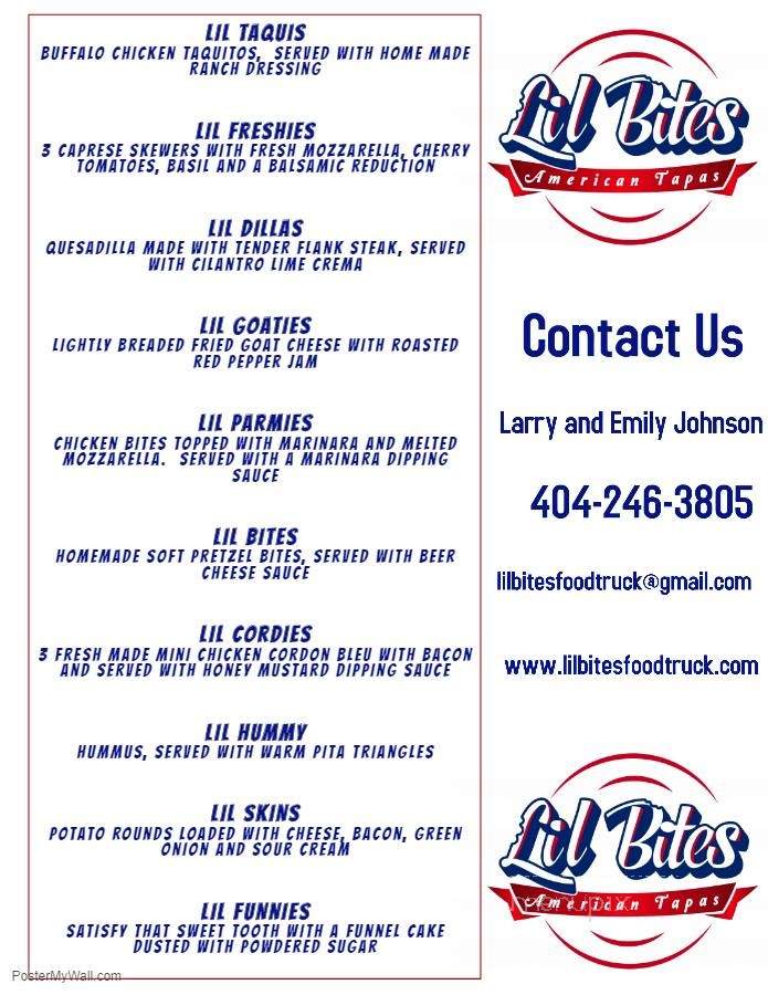 Lil Bites - Woodstock, GA menu_pic