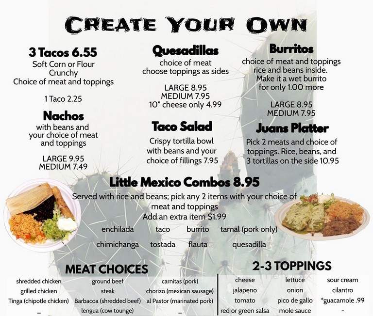 Little Mexico - Wyoming, MI menu_pic