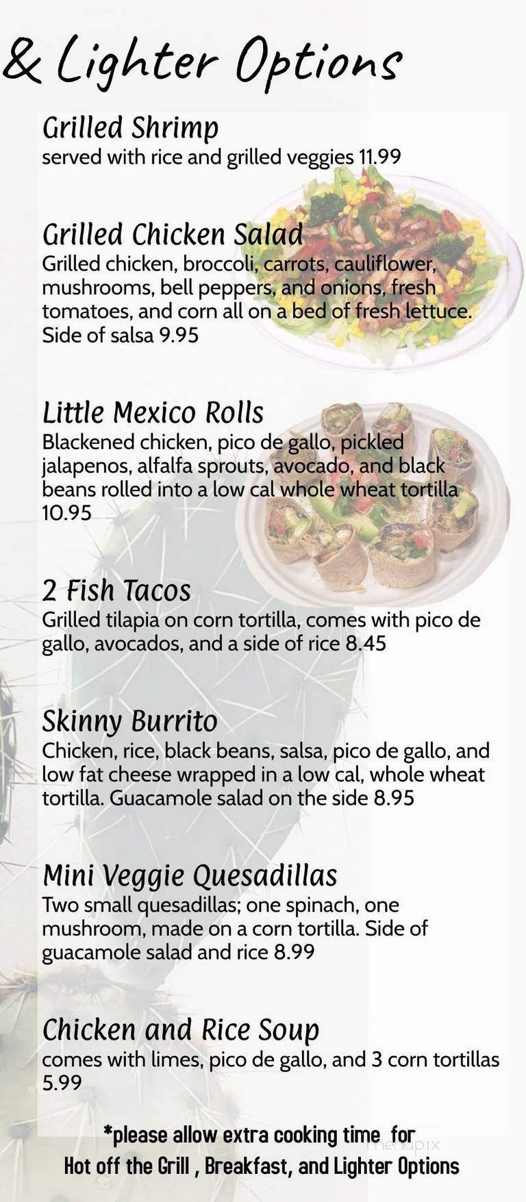 Little Mexico - Wyoming, MI menu_pic