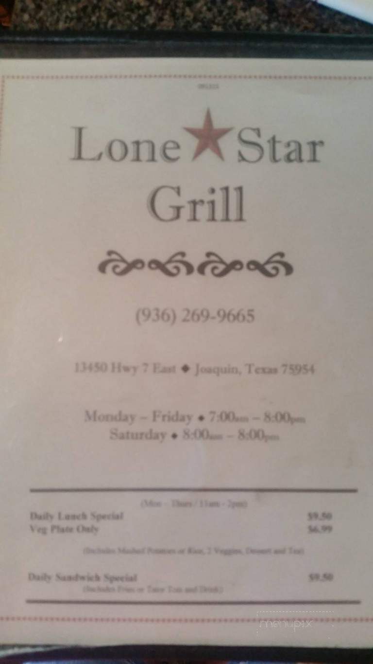 Lone Star Grill - Joaquin, TX