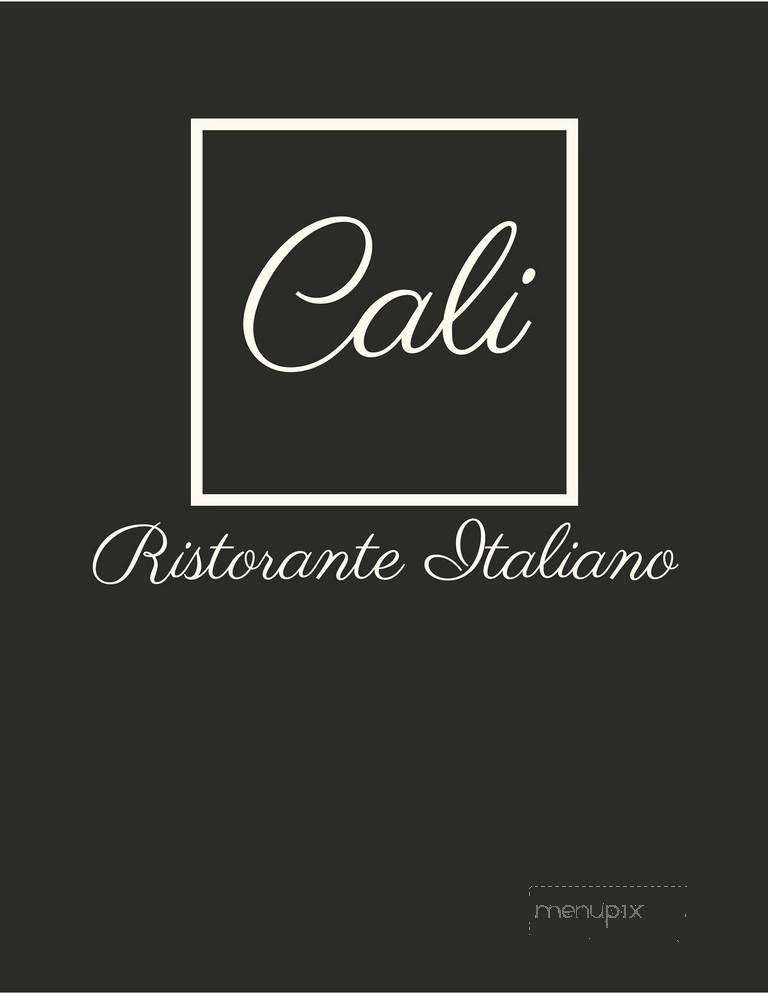 Cali Ristorante Italiano - Elkhorn, WI menu_pic