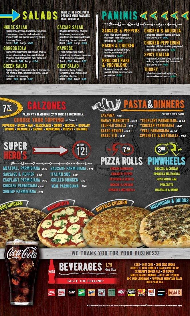 Slices & Ices - Wake Forest, NC menu_pic