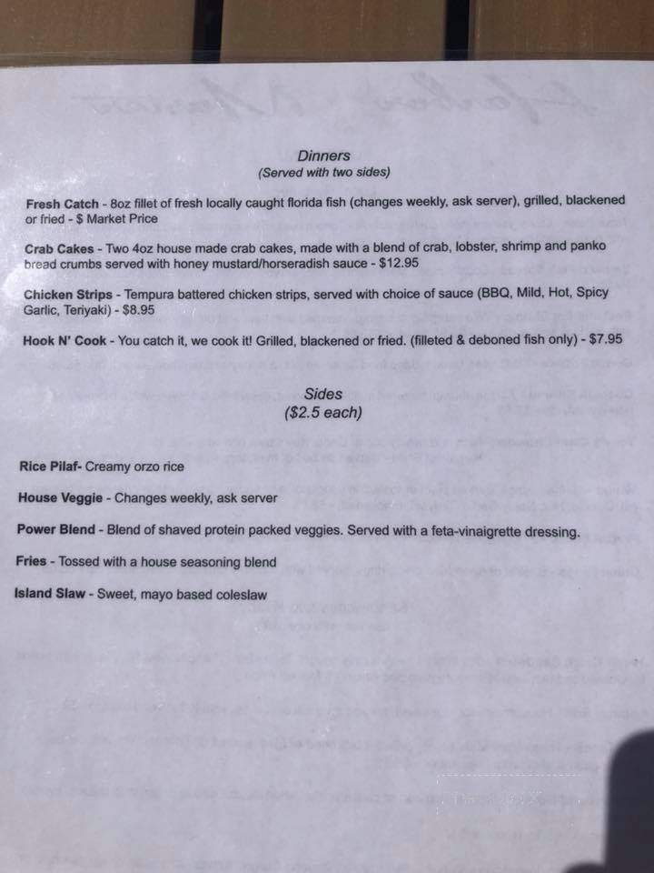 Harbor Master Tiki Grille - Saint Petersburg, FL menu_pic