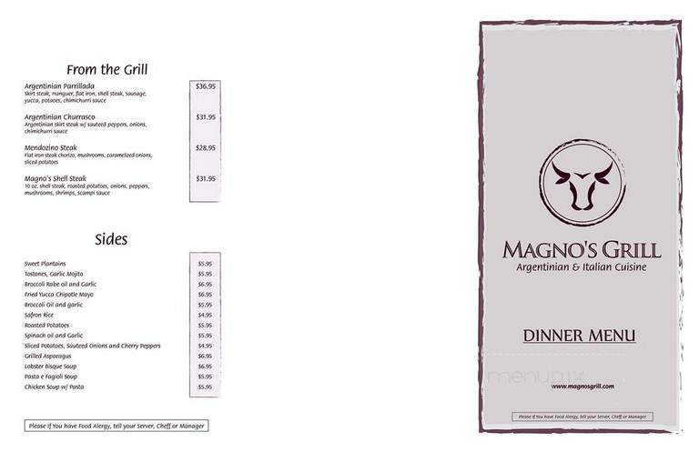 Magno's Grill - New Rochelle, NY menu_pic