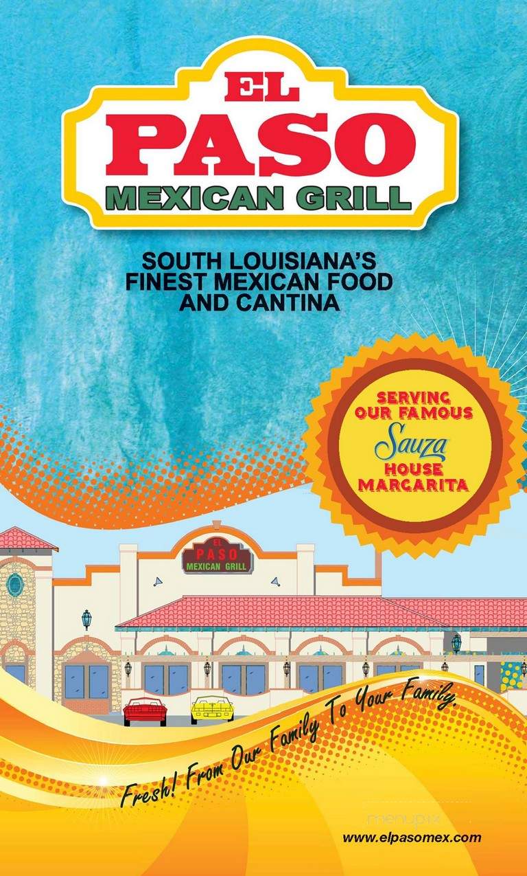 El Paso Mexican Grill - Milton, FL menu_pic