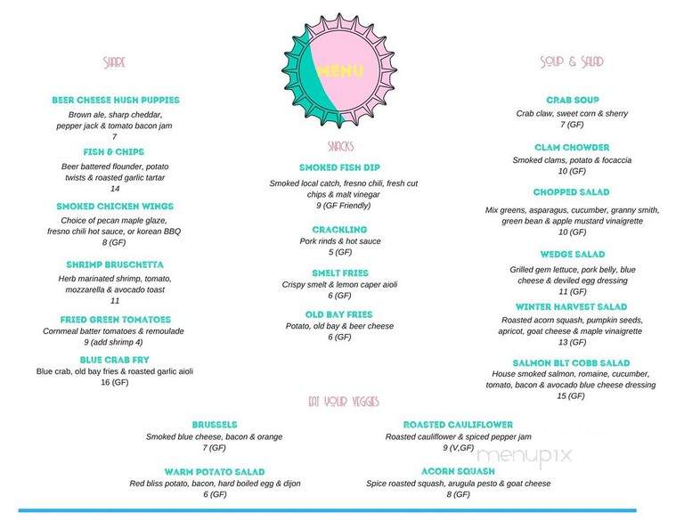 Salt Island Fish & Beer - Tybee Island, GA menu_pic