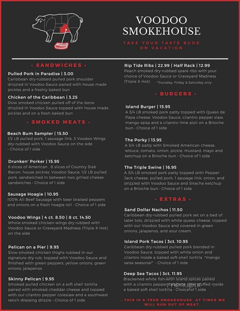 Voodoo Smokehouse Catering - Lebanon, TN menu_pic