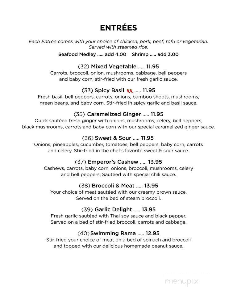 Thai Fresh Gardens and Sushi - La Grande, OR menu_pic