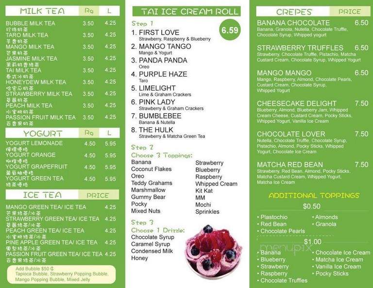 Tea and Crepe - Fargo, ND menu_pic