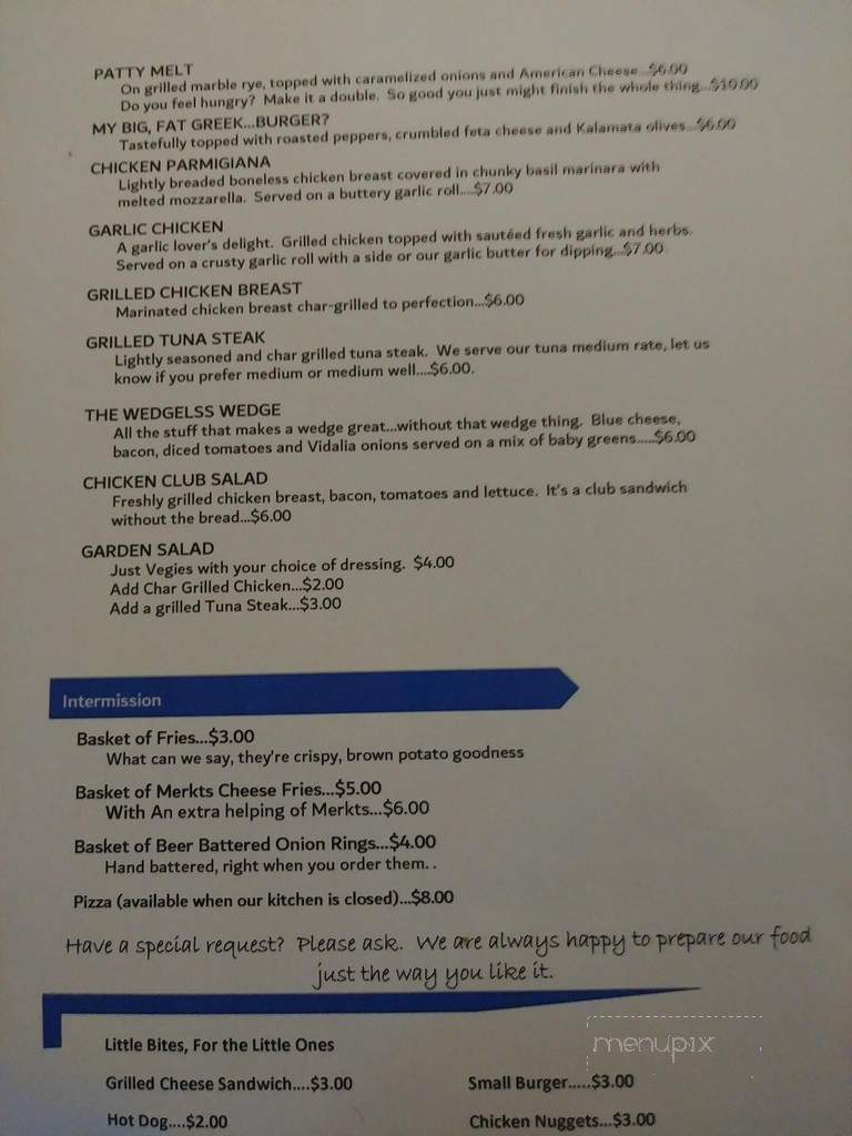 Hollywood Roadhouse - Antioch, IL menu_pic