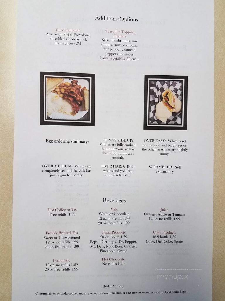 Tom's Eatery at Fox Crossing - Mount Pleasant Mills, PA menu_pic