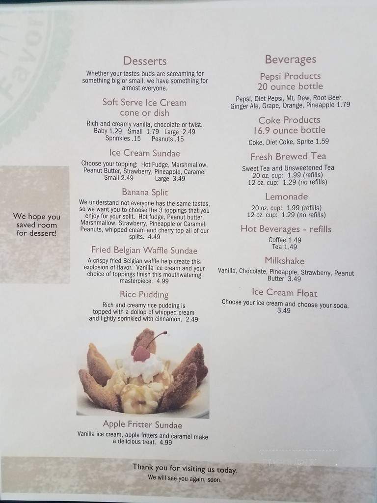 Tom's Eatery at Fox Crossing - Mount Pleasant Mills, PA menu_pic