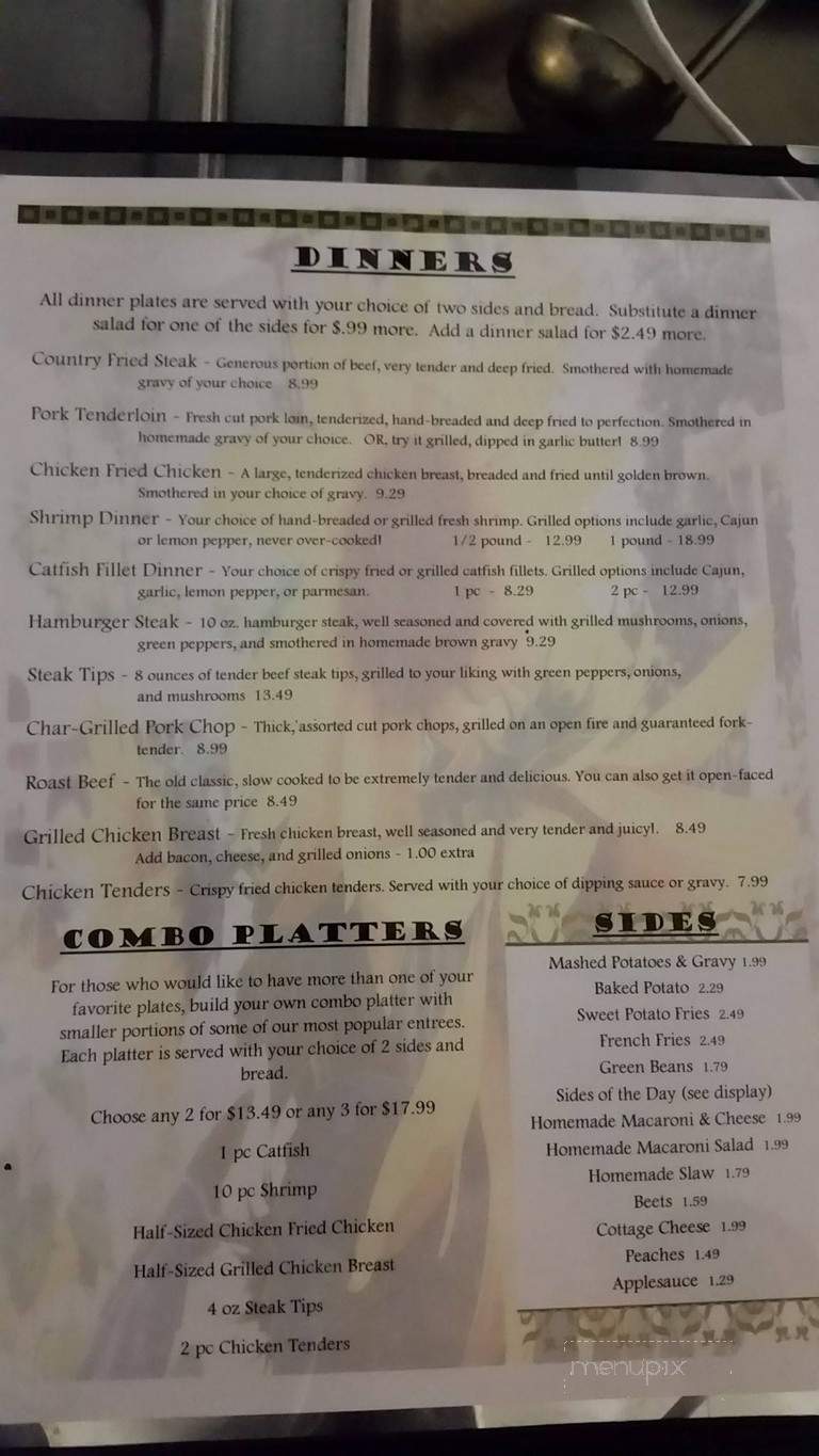 The Rustic Garden - Bland, MO menu_pic