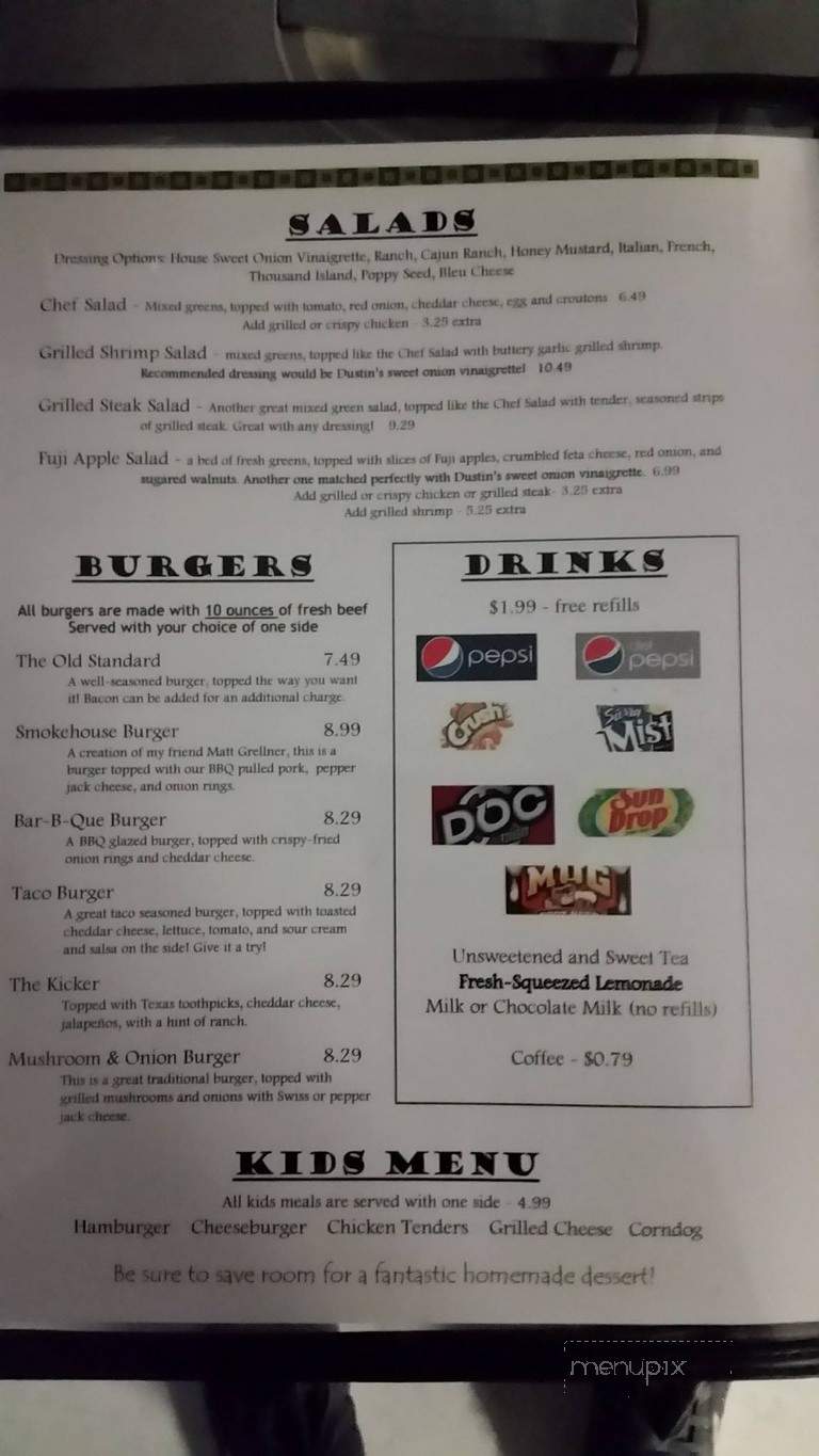 The Rustic Garden - Bland, MO menu_pic