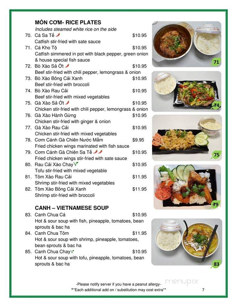 Pho 21 - Indianapolis, IN menu_pic