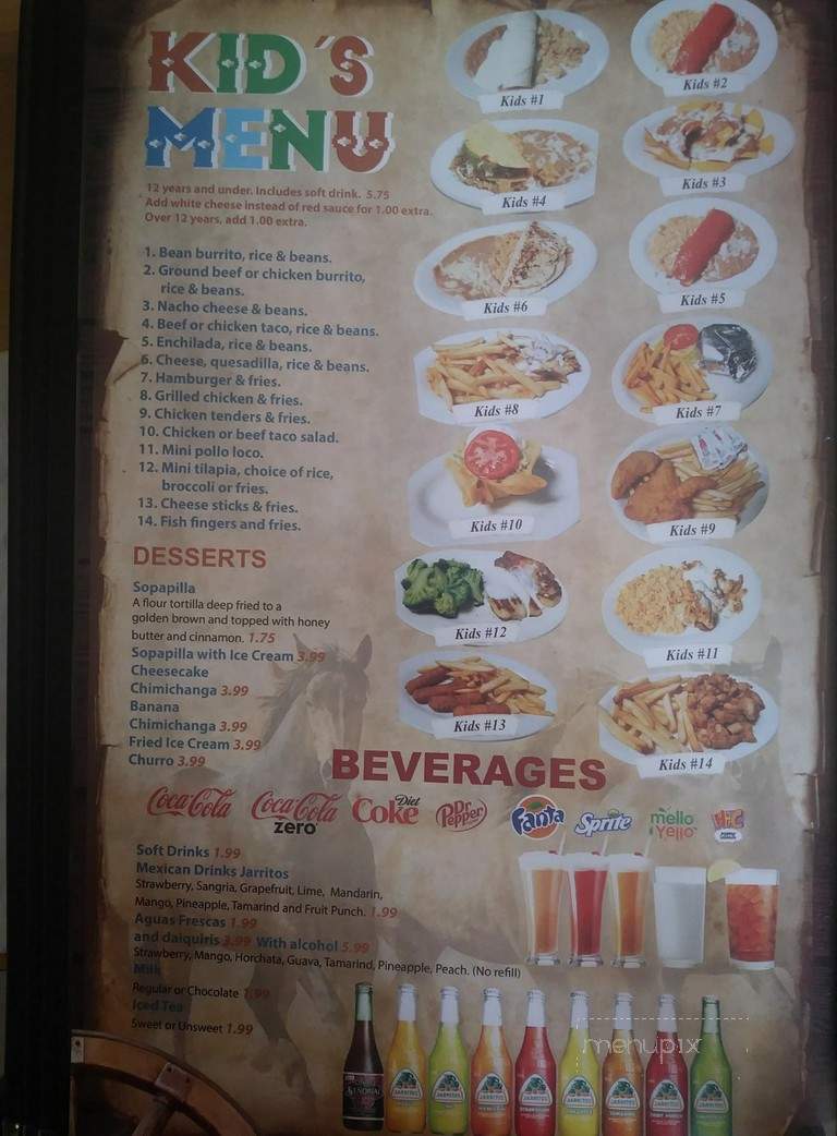 Los Charros - Rock Spring, GA menu_pic