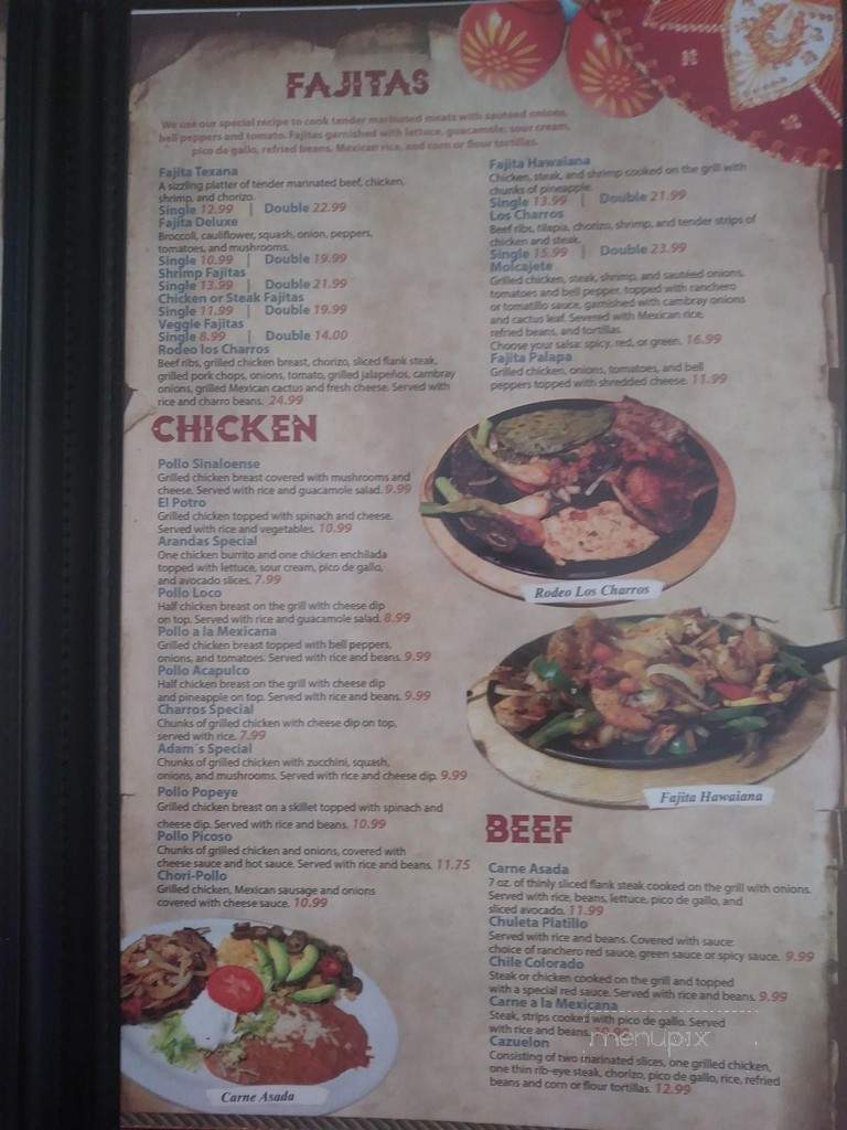 Los Charros - Rock Spring, GA menu_pic