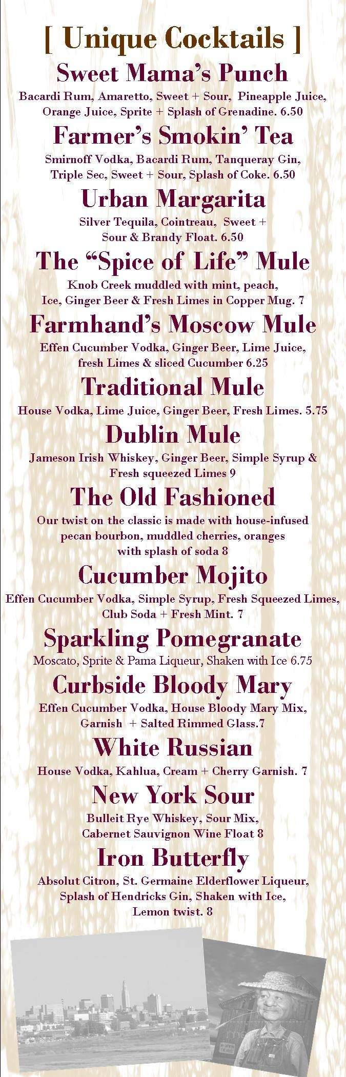 Urban Farmer Kitchen & Cocktails - Ogallala, NE menu_pic
