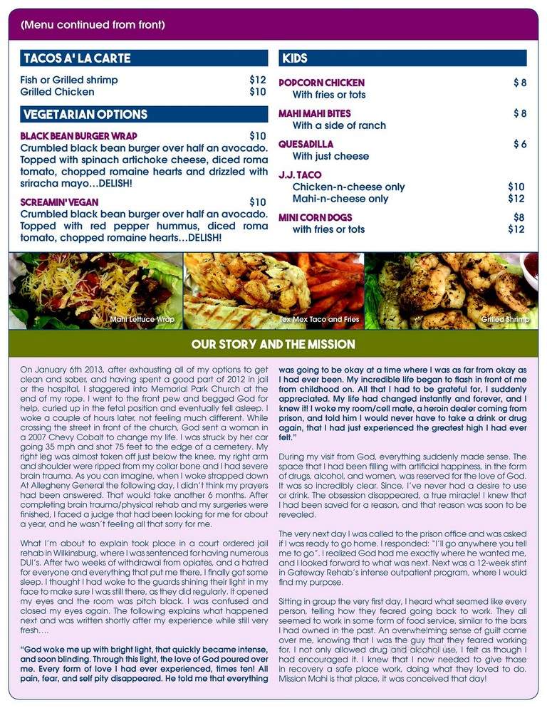Mission.Mahi - Cranberry Township, PA menu_pic