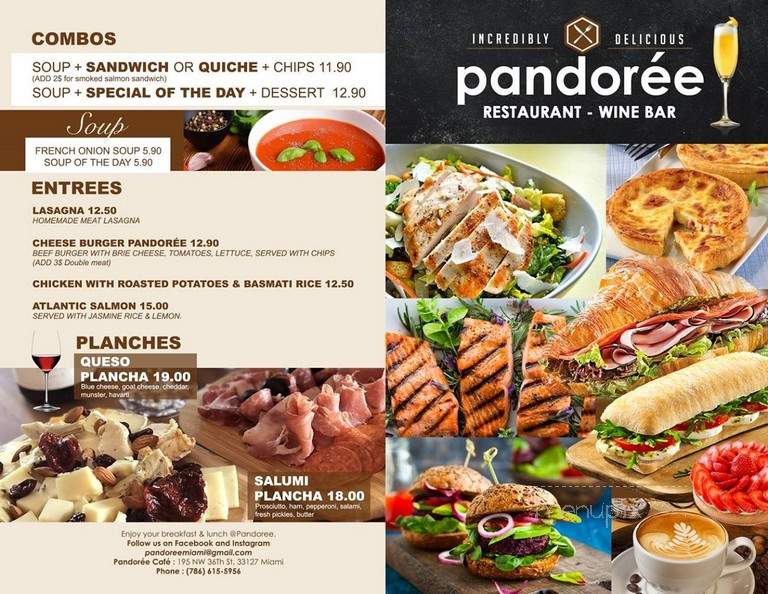 Pandore Cafe - Restaurant - Miami, FL menu_pic