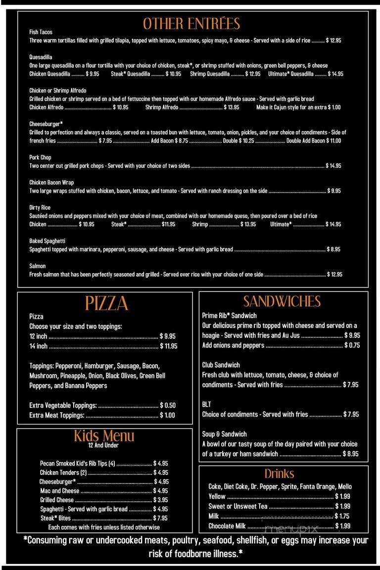Main Street Grill - Medina, TN menu_pic