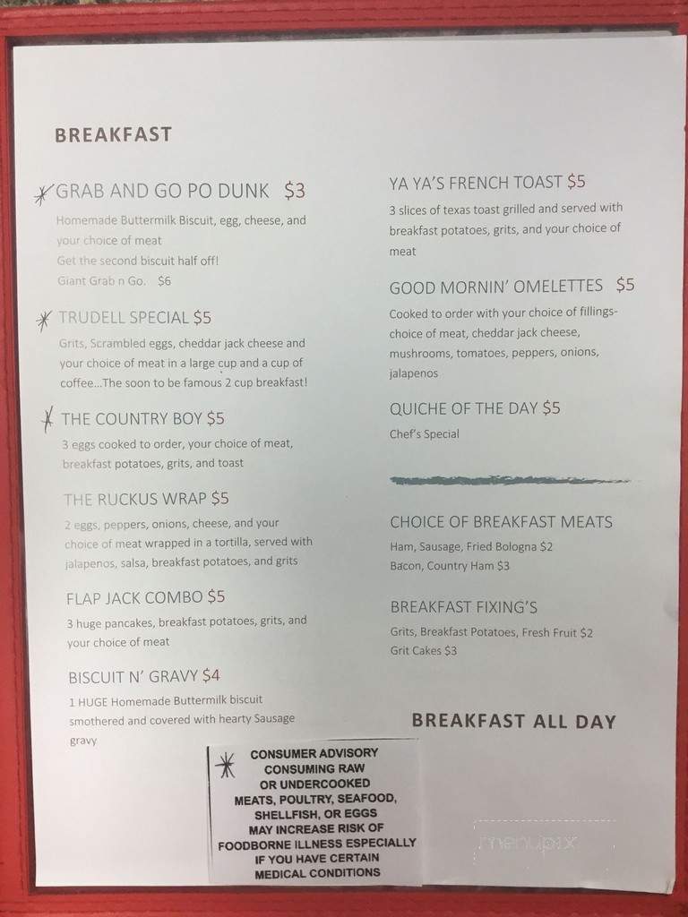 Community Cafe - Erwin, NC menu_pic