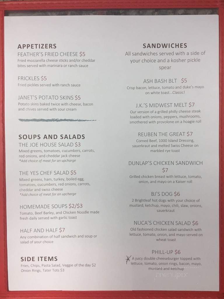 Community Cafe - Erwin, NC menu_pic
