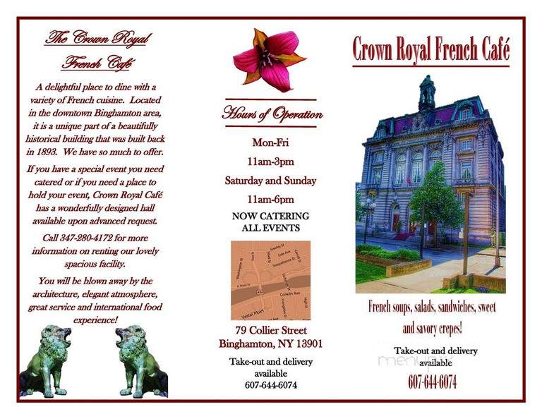 Crown Royale French Cafe - Binghamton, NY