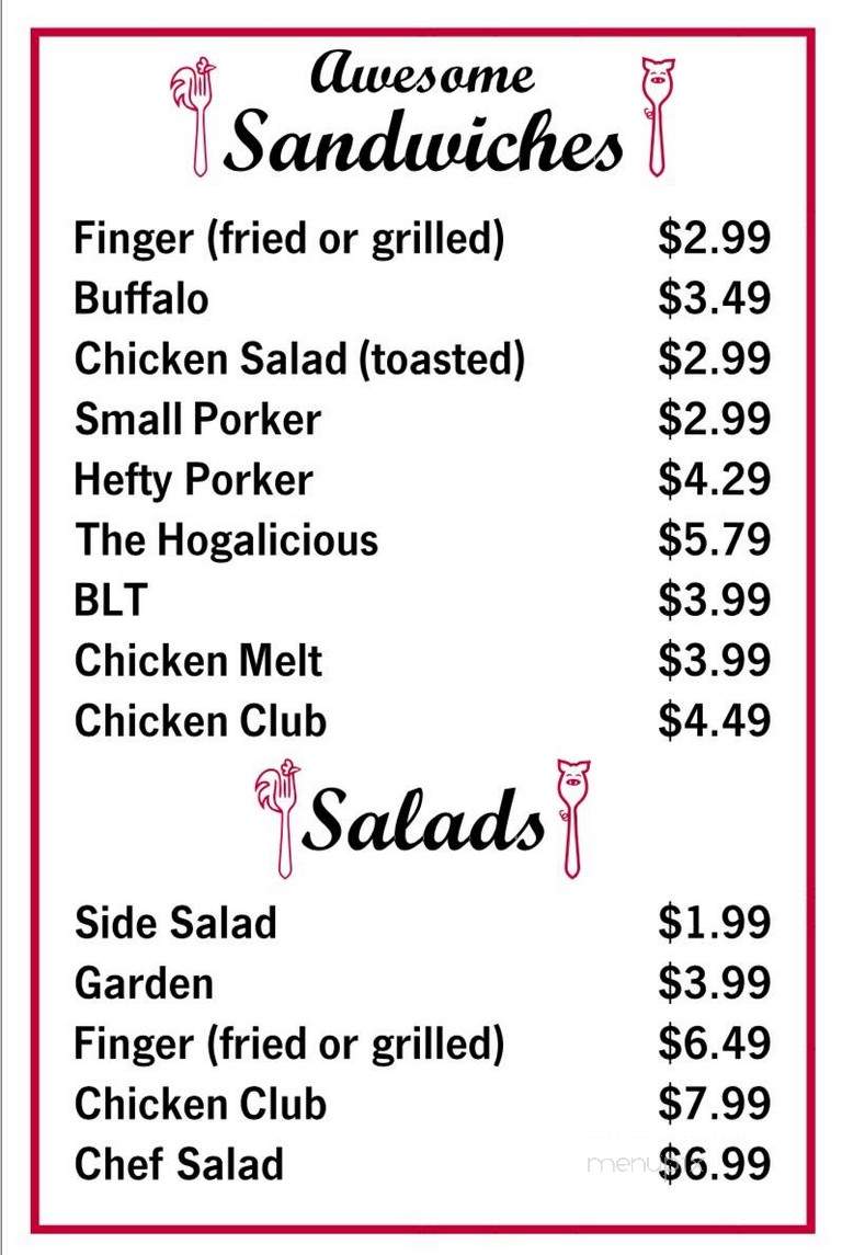 Sally Mae's Kitchen - Brooklet, GA menu_pic