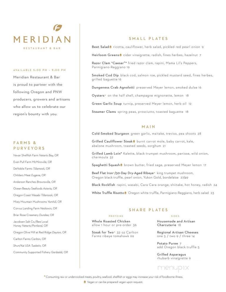 Meridian Restaurant & Bar - Pacific City, OR